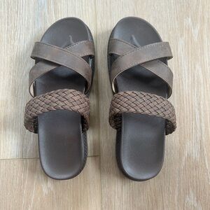 Brown Leather Women's Sandals
